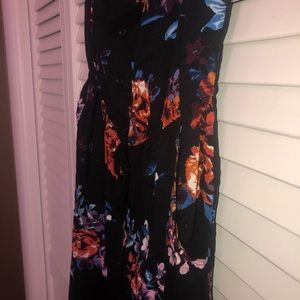 Floral jumper with off the shoulders top